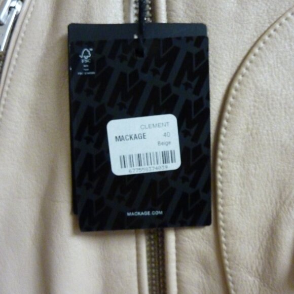 Mackage Clement Oversized R Fill Leather Biker Jacket - Picture 6 of 15